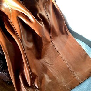 Rare Vintage Escada genuine buttery leather skirt
